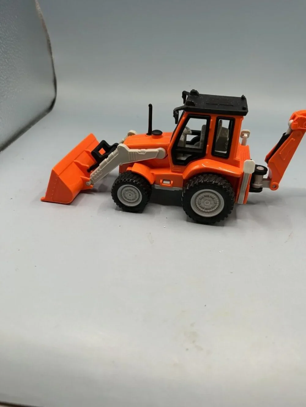 Bulldozer Backhoe Combination Construction Vehicle With Noise. Plastic Toy